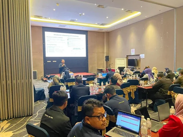 Participants completing hands-on AI exercises
